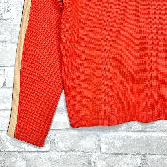 Vintage Profile Sports Wool Sweater w Stripes fits Medium Cleveland Browns 70s - Picture 5 of 9